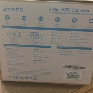 Zmodo mini WiFi cameras 2 pack
